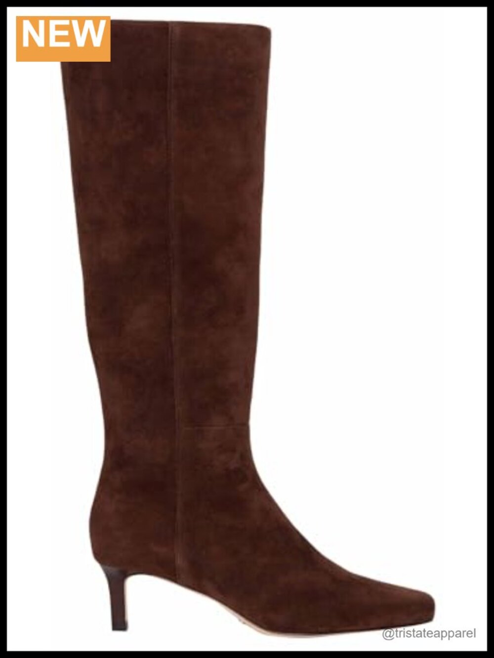 PAIGE Women's Ansley Tall Boot - Kitten Heel Suede Pointed Toe